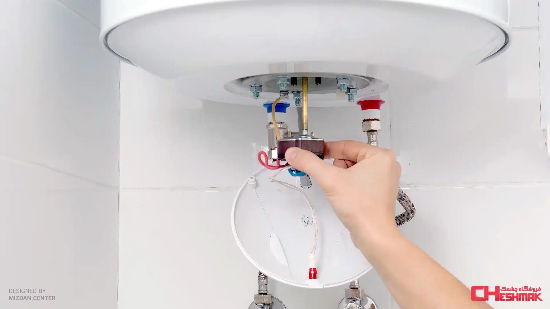Wall mounted water heater descaling