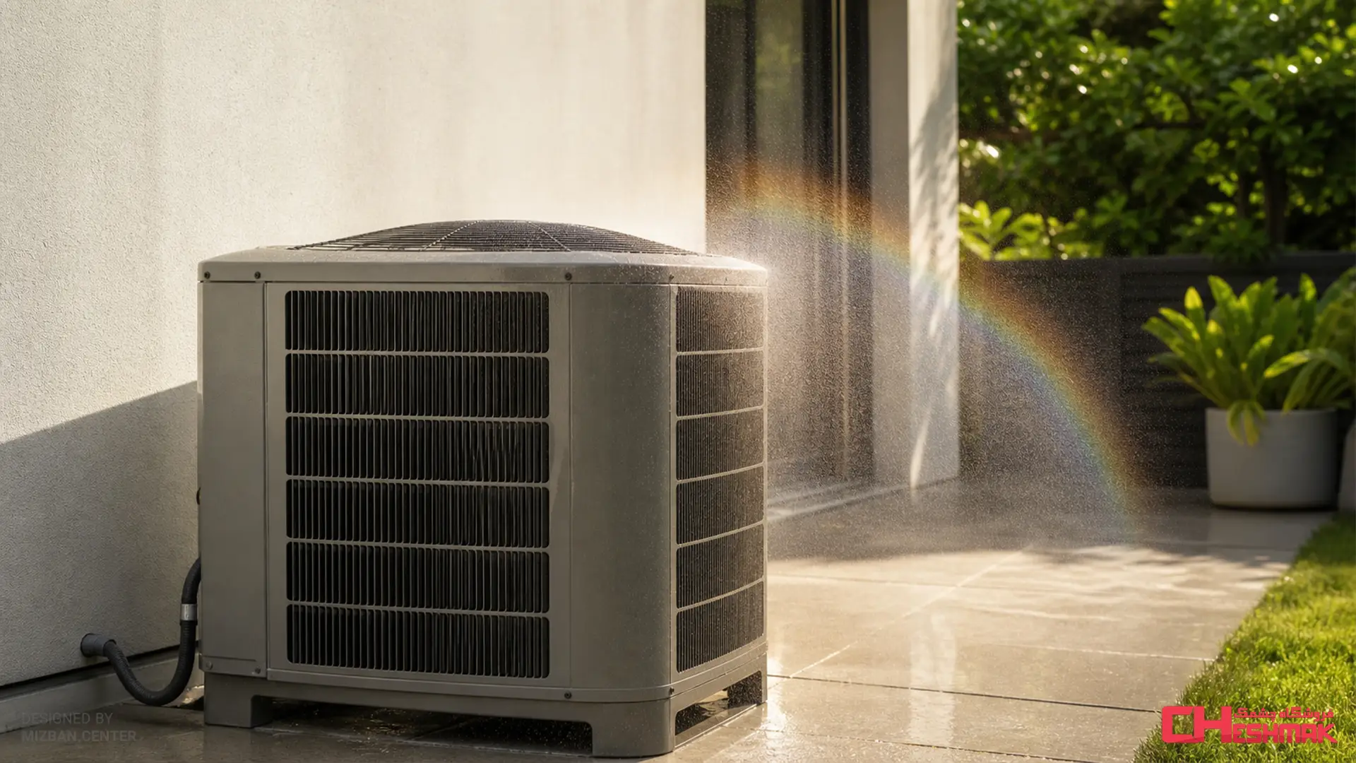 Does spraying water on the condenser of an air conditioner make it cooler