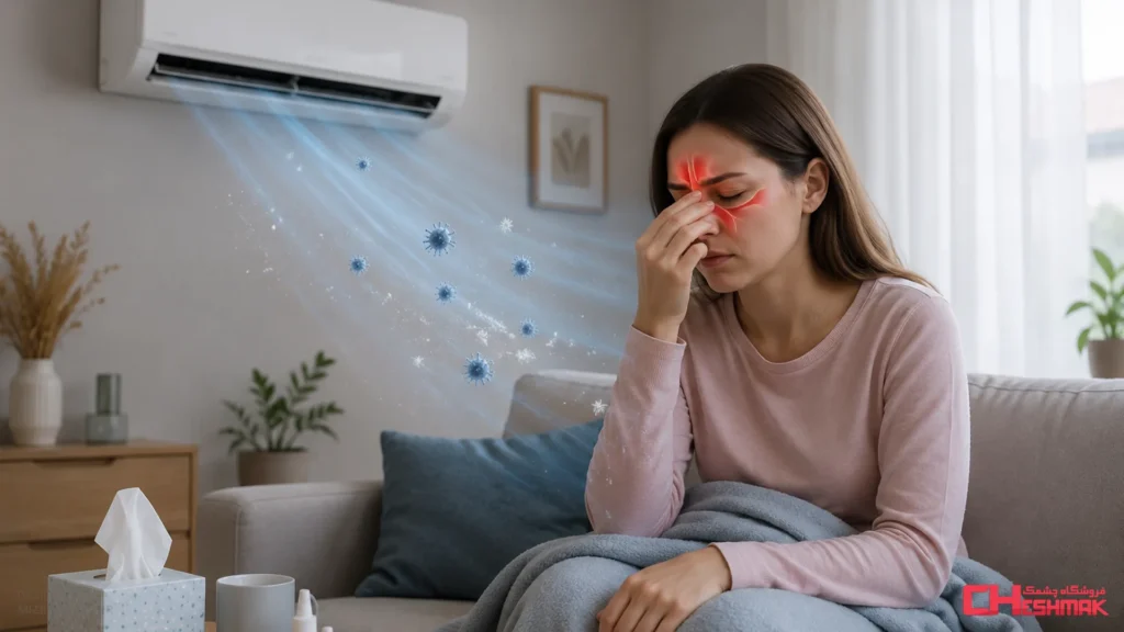 Does air conditioning cause sinusitis or just aggravate symptoms