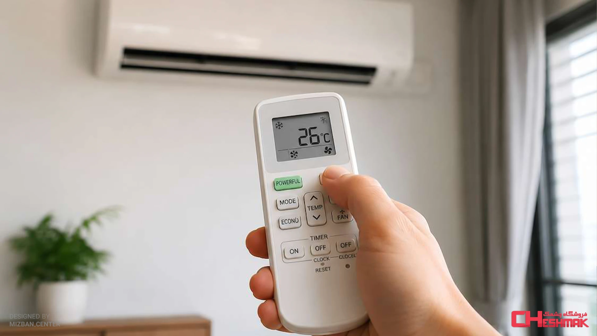 How many hours should an air conditioner be left on to both cool the house and consume less electricity